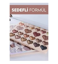 28'li Sedefli Shine Kalp Far Paleti - 2'li Set
