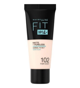 Maybelline  Fit Me Matte+Poreless Fondöten - 102 Fair Ivory