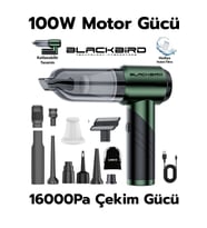 Blackbird MK-5802 16000PA Katlanabilir Kablosuz Araç Süpürgesi 3 Kademeli Güç Şarjlı El Süpürges