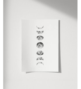 Çerçevesiz Poster Ay Işığının Ritmi (Çok Renkli)