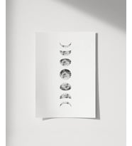 Çerçevesiz Poster Ay Işığının Ritmi (Çok Renkli)