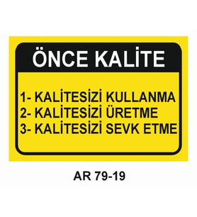 İŞ GÜVENLİĞİ UYARI LEVHASI 1 ADET PVC 21 X 29CM