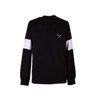 Trender Parça Kol O Yaka Siyah Erkek Sweatshirt 229