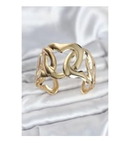 Mey İthalat® Pirinç Gold Renk Vintage Kadın Bileklik
