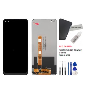 Oppo Realme 6 PRO Uyumlu Lcd Ekran Dokunmatik Servis + B-7000 + TAMİR SETİ