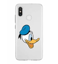 Xiaomi Mi 8 Uyumlu Kapak Donald Duck Tasarımlı Şeffaf Silikon Kılıf