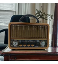 Nostaljik Görünümlü Bluetooth Destekli RT-834 Pilli Radyo