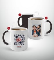 BK Gift Kişiye Özel Babalar Günü Hediyesi Fotoğraflı Sihirli Kupa Bardak-3 (Beyaz)