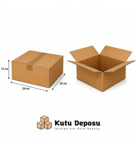 26x26x15 cm E-Ticaret ve Kargo Kutusu (10 ADET)