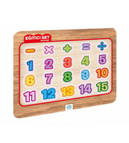 Ahşap Frame Puzzle Eğitici Set Sayılar (Karışık)