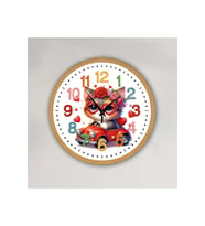 bilge Tasarım Çocuk odası Duvar Saati 30 x 30 CM (Karışık)