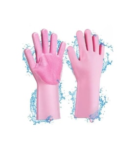 Sihirli Isıya Dayanıklı Silikon Çok Amaçlı Bulaşık Eldiven Fırçası Magic Gloves