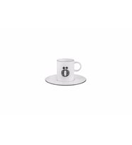 Porland Harf (Ö) Tabaklı Kahve Fincanı 85 Cc 04A+P021906 (Beyaz)