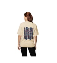 Yaradanı gör yaradan herşeyde desenli baskılı kaliteli unisex oversize T-shirt (Krem)