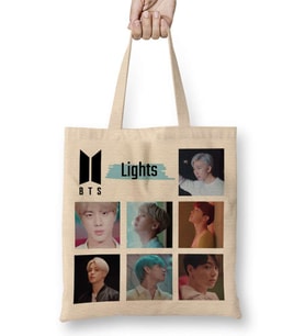 BTS Lights Teaser Bez Çanta Uzun Saplı