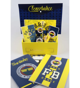 DEKOMUS ÖZEL KUTULU LİSANSLI FENERBAHÇE FULL + FULL PREMIUM OKUL VE KIRTASİYE SETİ (Krem)