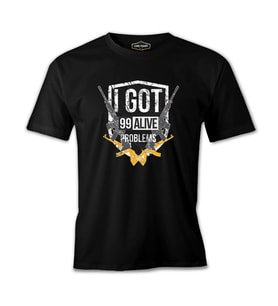 PUBG - Problems Siyah Erkek Tshirt