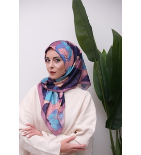 Renkli Karma Desen Dijital Soft Eşarp