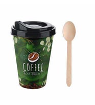 Transformacıon Green Coffee 400 Ml Mug Ahşap Kaşık Hediyeli
