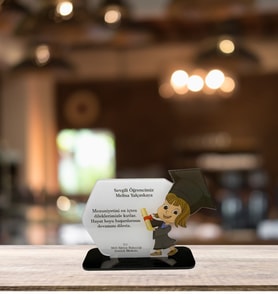 Kişiye Özel Mezuniyet Hatırası Pleksi Plaket