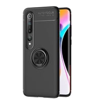 Xiaomi Mi 10 Yüzüklü Power Silikon Kılıf (Siyah)