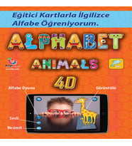 Alfabe 4D Canlanıyor Artırılmış Gerçeklik Kartları