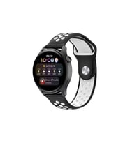 Watch 22Mm Spor Delikli Kordon (Saat Değildir) - Siyah-Beyaz
