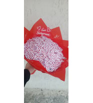 sevgililer günü love kelebek buketi led ışıklı büyük boy