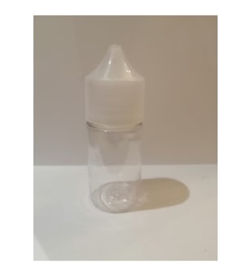 30ml Şeffaf Gorilla Şişe Beyaz Kapak, Plastik Şişe, Boş Şişe, Likit Şişesi, 50 Adet