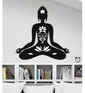DEKOR TRENİ- Yoga Meditasyon Dekoratif Ahşap Duvar Dekoru