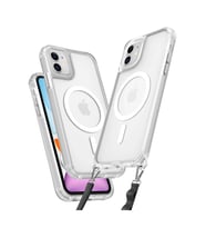 Newface Apple iPhone 12 Kılıf Enka Magsafe Silikon Kılıf - Şeffaf