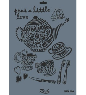 Rich New Seri N-200 Stencil 35x25 cm