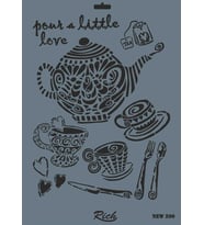 Rich New Seri N-200 Stencil 35x25 cm