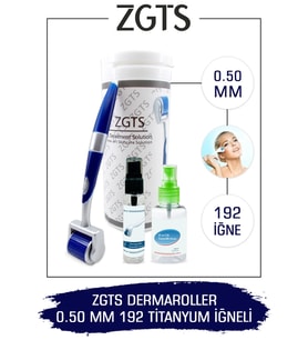 Zgts Blue Line Dermaroller 0.50mm Titanyum 192 Iğneli Derma Roller