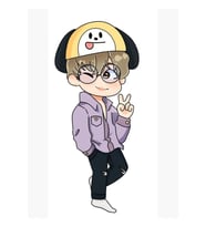 Jimin Bts - Karikatür Tablo Ahşap Poster Dekoratif Kod2371