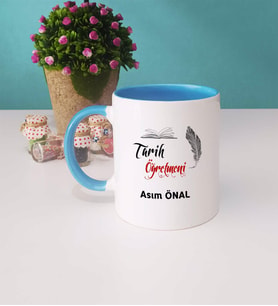 Tarih Öğretmeni Kupa Bardak Mavi