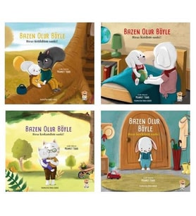 Mehmet Teber Bazen Olur Böyle Seti 4 Kitap (Biraz Kıskandım Sanki+Biraz Korktum Sanki+Biraz Kızdım Sanki + Biraz Üzüldüm Sanki)