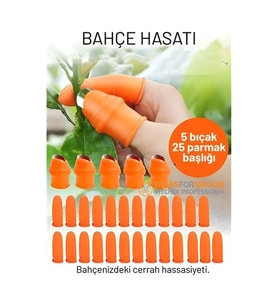 30 Parça Pratik Bahçe Hasat Seti: Paslanmaz Çelik Başparmak Parmak Koruyucu