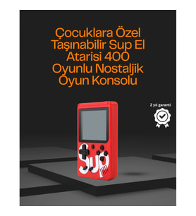 Mey İthalat® 3 İnç Ekranlı Klasik Oyunlu El Konsolu