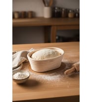 Bambum Puder - Ekmek Mayalama Sepeti Oval 17 cm