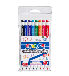 CARİOCA BEYAZ TAHTA KALEMİ 8 RENK 8'Lİ PVC 2.8 MM