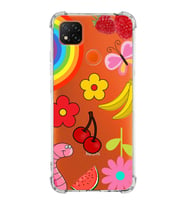 PrintiFy Xiaomi Redmi 9c Uyumlu Water Color 5 Baskılı Şeffaf Köşe Korumalı Antişok Kılıf