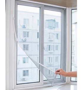 Pencere Sineklik Tülü 100x150 Cm Çift Taraflı Bant Hediyeli Kesilebilir Tül Sineklik Seti