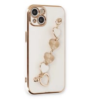 iPhone 14 Plus Kılıf Esila Silikon - Beyaz