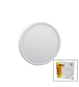 Lunaev Nisaluce Epl-24SÜ 24 W Beyaz Metal Kasa Sıva Üstü Yuvarlak LED Slim Panel 1680LM BEYAZ=6500K 30.000 Saat Ömür