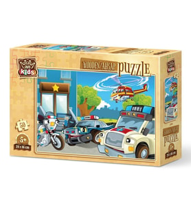 Art Kids Koruyucu Ekip 50 Parça Ahşap Puzzle