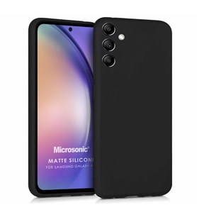 Microsonic Matte Silicone Samsung Galaxy A54 Kılıf Siyah (Siyah)