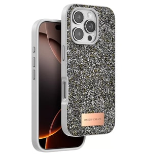 Iphone 16 Bright Simli Kapak - Gümüş