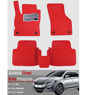 PEUGEOT 301 (2012-2025) Uyumlu EVA Paspas Tam Set–Araca Özel,Oto Paspas,Kolay Montaj
