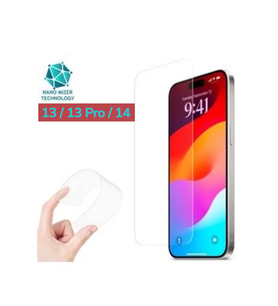 Iphone 13 / 13 Pro / 14 Ekran Koruyucu Nano Esnek Cam Darbe Koruyucu